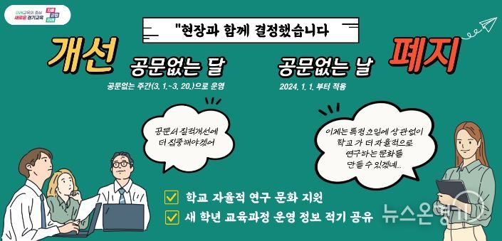 공문없는 날 안내 포스터