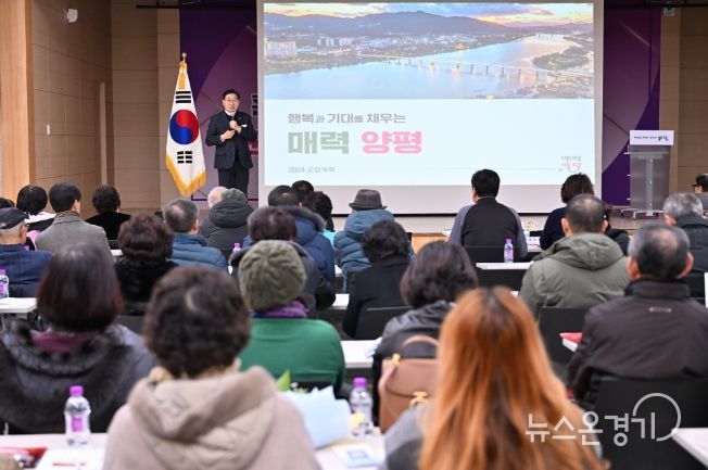 전진선 군수 군정계획 설명