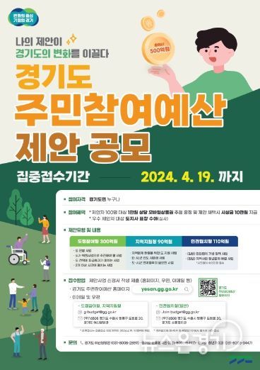2024 주민참여예산 공모 포스터