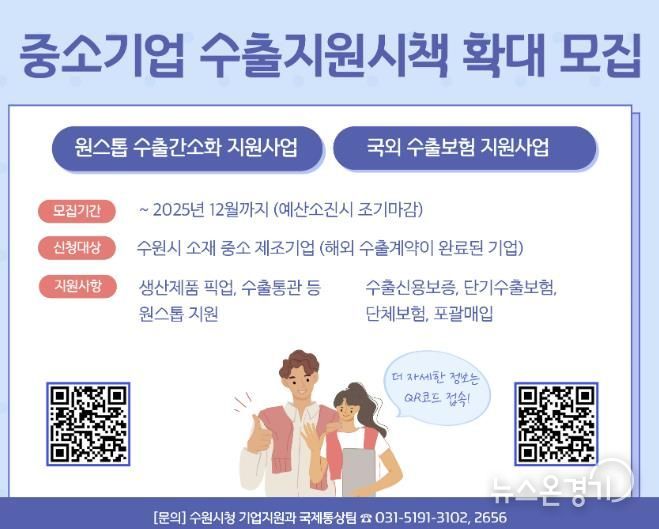 수출 중소기업 지원 홍보물