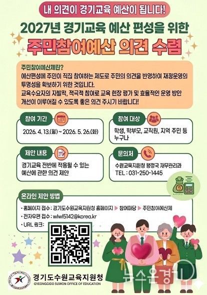 주민참여예산 설문조사 포스터